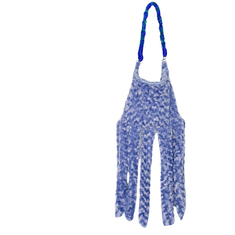 Faux Fur Fringe Crossbody Bag